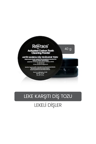 Royues Aktif Karbon Diş Beyazlatma Tozu 40 G