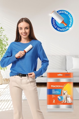 Macromax Tüy Toplayıcı Yedek Rulo 2'li Paket Toplam 112 Yaprak