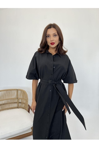 De'charme 5318 Elbise-siyah