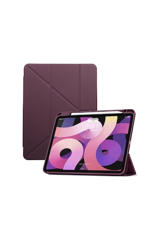 UnDePlus Apple Uyumlu iPad  Air 11inç M2/m3 2025-2024 Kılıf Kalem Şarj Bölmeli Case Kılıf