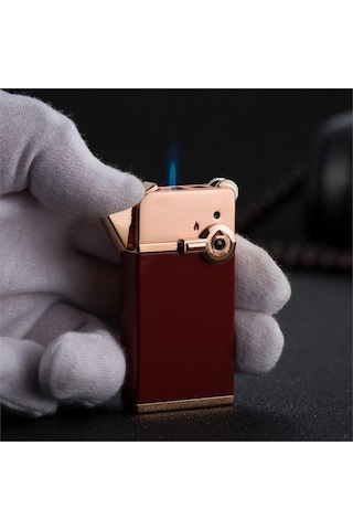 Torch Çift Fonksiyonlu Jet Çakmak Bordo Metal