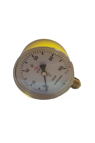 Pakkens - 63 Çap 100 Mbar Doğalgaz Manometresi