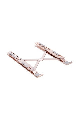 Fastbuy Alüminyum Gümüş Pembe Bilgisayar Tutucu, 6 Seviye Katlanabilir Soğutucu Yükseklik Ayarı