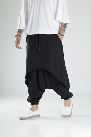 Cocopelli Oversize Şalvarlı Samurai Pantolon Coc1456 Siyah