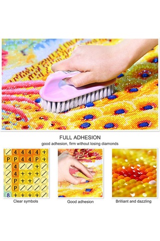 Yunboo 30x40cm Zs308 Tam Taşlı Kristal Dekoratif Tablo - Canvas Materyal, Tam Set Boyama + Araçlar