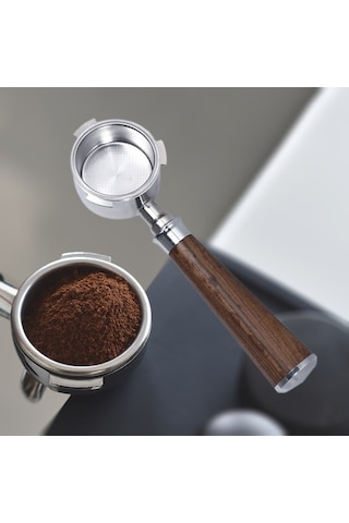 Maoyaya Suntek Ec680 Ec685 Kahve Makinesi A Siyah Için 51mm Kahve Dipsiz Portafilter, Kahve Dipsiz Portafilter Siyah