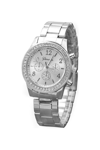 Vkemall Bayanlar İçin Güneş Altınlı Üç Gözlü Kol Saati - Akıllı Tasarımlı Stileş Dokunmatik Kadın Kol Saati - Gümüş Renk Diğer