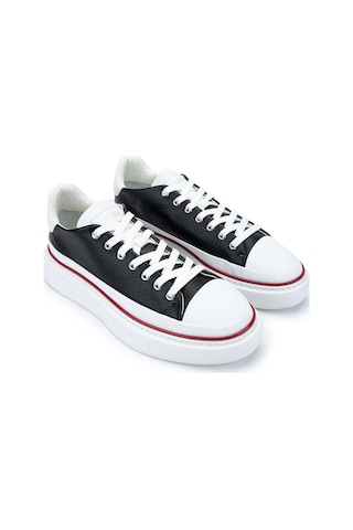 Fabi Erkek Hakiki Deri Siyah/beyaz Sneakers & Spor Ayakkabı 510 Fu0827c Erk Ayk Y24 Nero/bıanco Çok Renkli