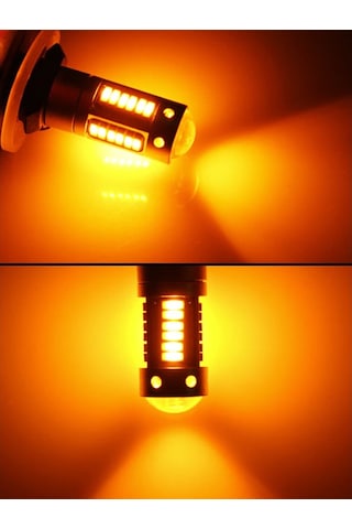 Zembil Pw24W Led 30 Ledli Drl Gündüz Farı Ledi Amber Turuncu