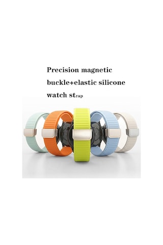 Huawei Watch Gt 6/5/4/3/2 Pro 46mm Ultimate Se Elite Kordon Magnetli Çizgili Ayarlanır Silikon Band Str-85