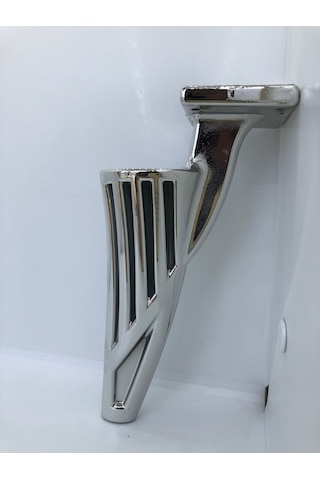 Plastik, 21 Cm Krom Kaplamalı Berjer, Mobilya Ayağı 4 Adet