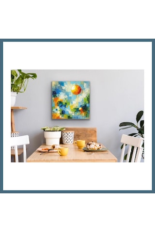 Agc Uygun Sepet Yaz Mevsimi Kanvas Tablo 60x60cm Agc Çok Renkli