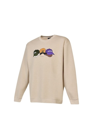New Balance Lifestyle Erkek Sweatshirt Bej
