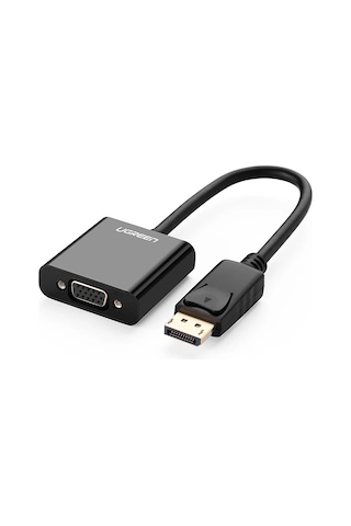 Ugreen Displayport Erkek - Vga Dişi Görüntü Dönüştürücü, Siyah, 20415