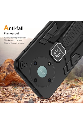 Honor X9a 5g / X40 5g / Magic5 Lite 5g Telefon Kılıfı Kickstand Sert Pc Yumuşak Tpu Sağlam Kapak