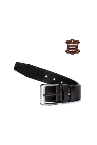 Pierre Cardin Pc452 Erkek 4,5 Cm Hakiki Deri Kemer Siyah-siyah Siyah