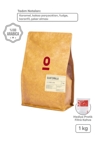 Guatemala La Candelaria Single Origin Çekirdek Kahve 1 Kg Karamel & Kakao Notlu