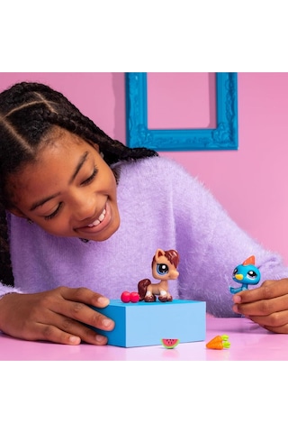 Littlest Pet Shop Minişler 2 Li Figür Seti S1 - Bukalemun Ve Kuş - 5 Cm