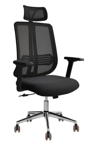 Hunt Mobilya Zapal Siyah Fileli Ofis Makam Koltuğu