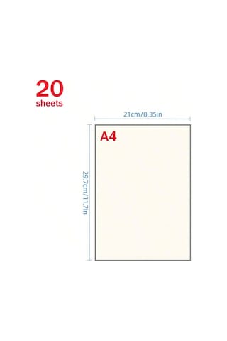 Willowhaven 20 Adet A4 Eskiz Kağıdı - Kareli Kaliteli Çizim Kağıdı