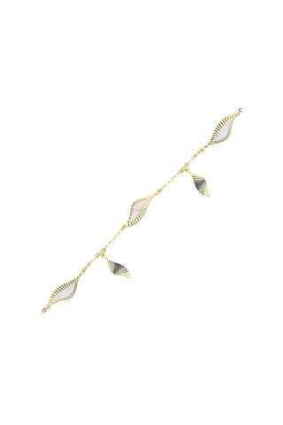 Pembe Sedefli Altın Bileklik