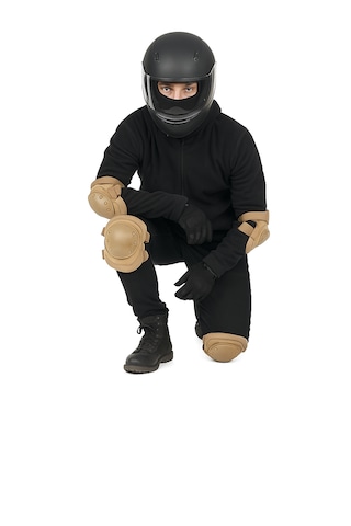 Askeri Alanlar Ve Motosiklet İçin Koruyucu Dizlik Dayanıklı, Rahat Ve Güvenli Koruma Bej