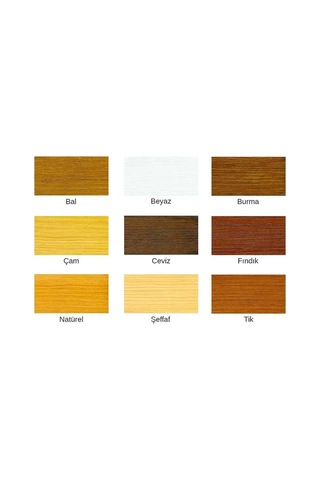 Prime Su Bazlı Renkli Ahşap Vernik - 0,75 Lt