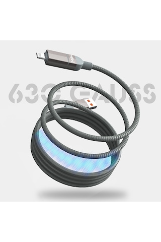 Lenyes Lc543 4in1 Hızlı Şarjlı Usb-a - Type-c + Type-c To Lightning Data Ve Şarj Kablosu 240w 1m Gri