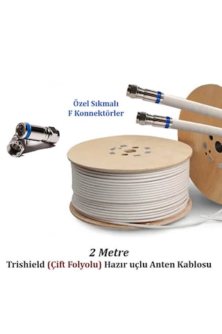 Divisat Görüntülü Hd Uydu Yön Bulucu + 2 Metre Özel Test Kablosu + 2 Adet L Tipi Kolay F Çevirici