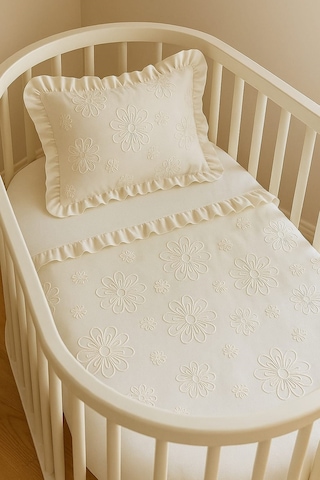 Bebek Nevresim Takımı - 100 x 150 Ekru