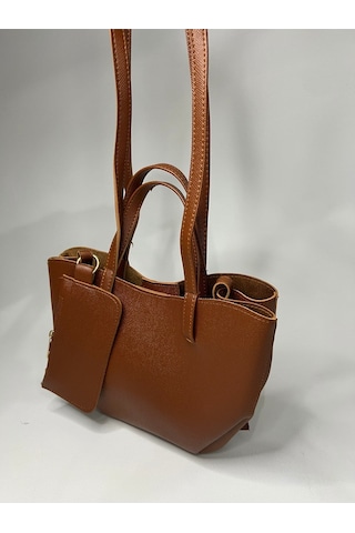 Öznora Pinterest Model Mini Cüzdanlı Omuz Çantası Turuncu