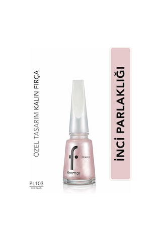 Flormar Pearly Yarı Şeffaf Sedefli Parlak Oje PL103 Pink Pearl