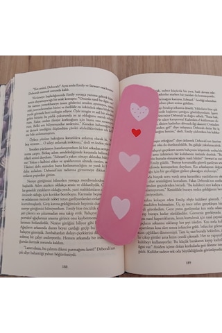 Kitap Ayracı - Sevimli Kalpler Model1