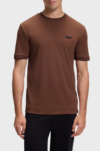 Boss % 100 Pamuk Regular Fit Bisiklet Yaka T Shirt Erkek T Shirt 50575011 214 Kahve