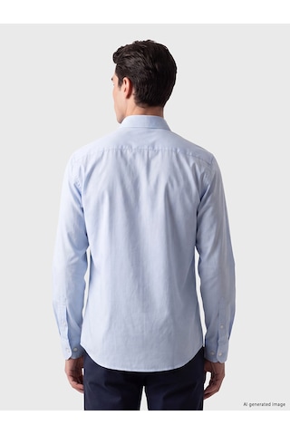 Lcw Busıness Mavi Slim Fit Poplin Erkek Gömlek