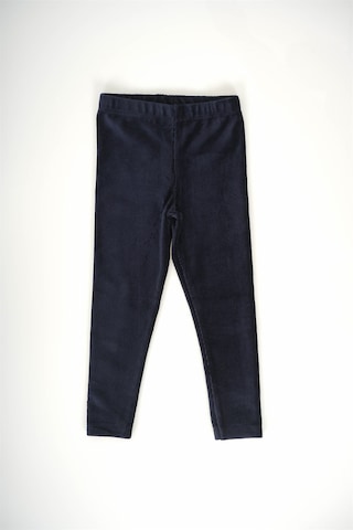 Kız Çocuk Bel Lastikli Fitilli Kadife Tayt Lacivert