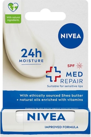 Güneş Koruyucu Dudak Bakım Kremi Med Repair 4,8gr,24 Saat Nemlendirici,spf15