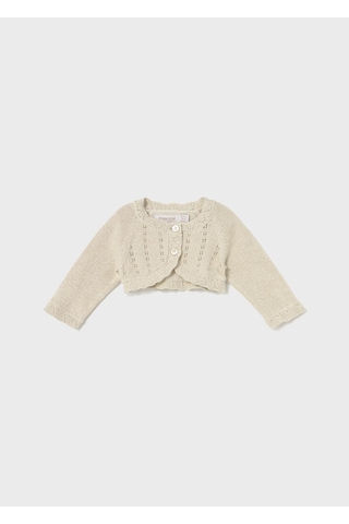 Mayoral Newborn Kız Bebek Merserize Bolero Bej