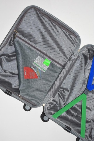 Benetton Büyük Boy %100 Polipropilen Valiz Gri Bnt2000 Gri