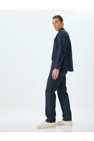 Koton Straight Fit Kot Pantolon - Mark Jean Koyu İndigo 5wam40117ıd İndigo