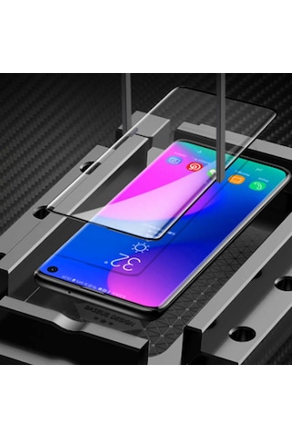 Samsung Uyumlu Galaxy S10 Nano Pet Full Ekran Koruyucu Siyah