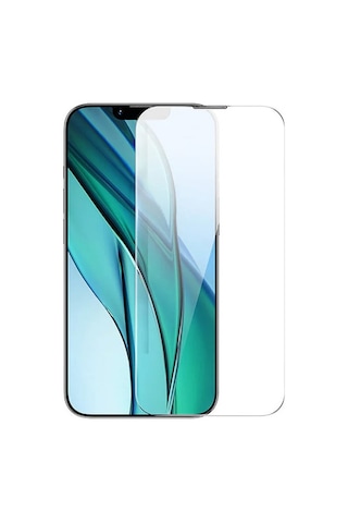 Baseus 0.3mm Crystal Apple Uyumlu iPhone 14 Plus - 13 Pro Max Full Tempered E