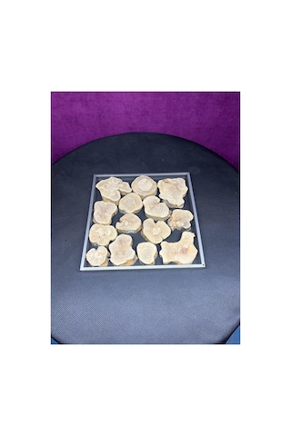 Epoksi Hobi Seti 40x40 Cm Kare Çerçeve Ham Zeytin Ağacı Parçaları 30x10 Metal Demir Profil Ne