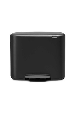 Brabantia Bo Matt Black Pedallı Çöp Kutusu 3x11lt Siyah