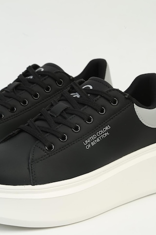 United Colors Of Benetton Benetton 10232 İthal Yüksek Düz Taban Bağcıklı Kadın Sneaker Spor Ayakkabı 001
