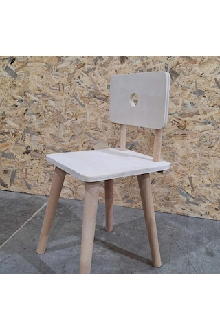 Çocuk Sandalye Ayaklar Kayın Ağacı ,birleşim Yerleri Metalden Ahşap