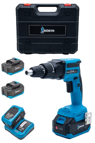 Börth DSG-B0118 Akülü Alçıpan Vidalama Mavi