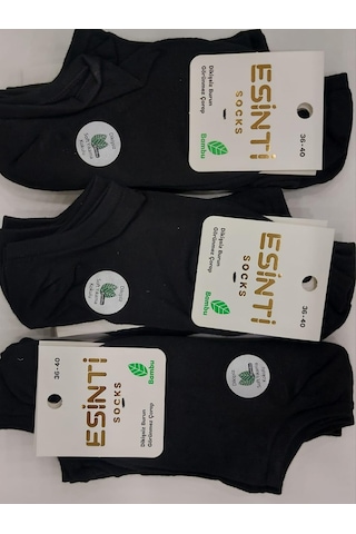 Esinti Kadın Bambu Snecker Çorap 12 Adet 001