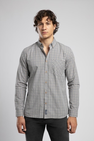 Lee Cooper Pired 1 Erkek Uzun Kol Ekose Gömlek Gri Antrasit-21889 Gri-antrasit Ekose