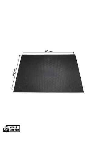 Kaymaz Taban Kauçuk Dış Mekan Paspası, Kauçuk Kapı Önü Paspası 60x80 cm Spike Mat